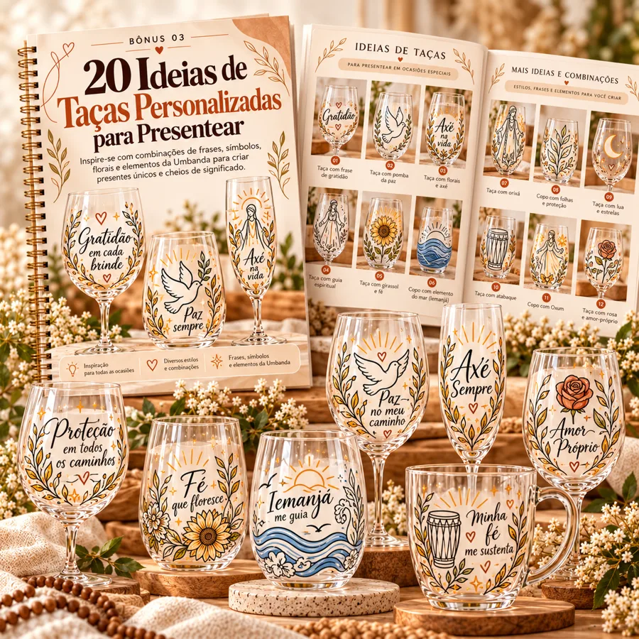 20 Ideias de Taças Personalizadas para Presentear